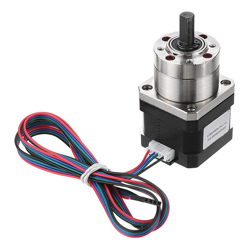 

17HS3401S-PG Nema 17 Extruder Gear Stepper Motor 4-lead 1.3A 28N.CM 42 Motor Ratio Planetary Gearbox Stepper Motor Precision