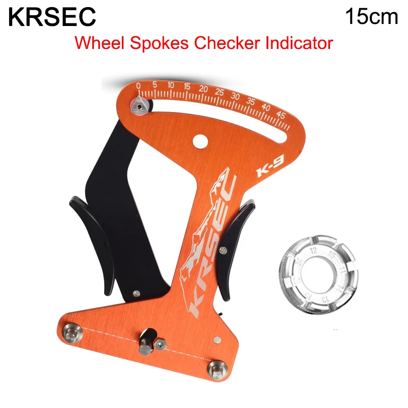 

Спицы велосипедные KRSEC, измеритель натяжения для горных и шоссейных велосипедов, 15 см, колесные спицы, контрольный индикатор, регулируемый прибор для ремонта велосипедных спиц