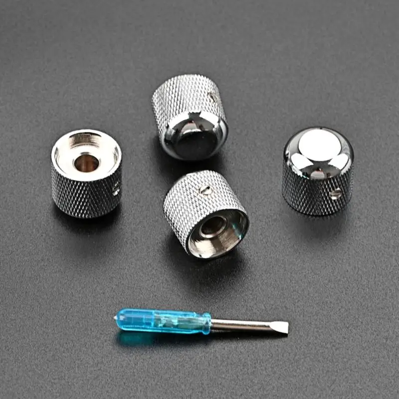 

4Pcs Electric Guitar Top Hat Knobs Speed Volume Tone AMP Effect Pedal Control Knobs Guitar Potentiometer Control Knobs