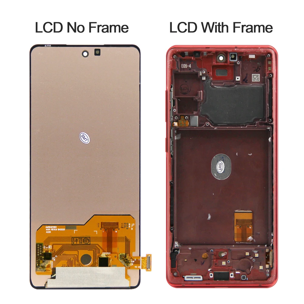 Tanie 100% Test OLED Dla Samsung Galaxy S20 Fan Edition Wyświetlacz LCD Ekran Dotykowy Digitizer Z Ramką Dla S20FE 5G S20lite G780F G781F