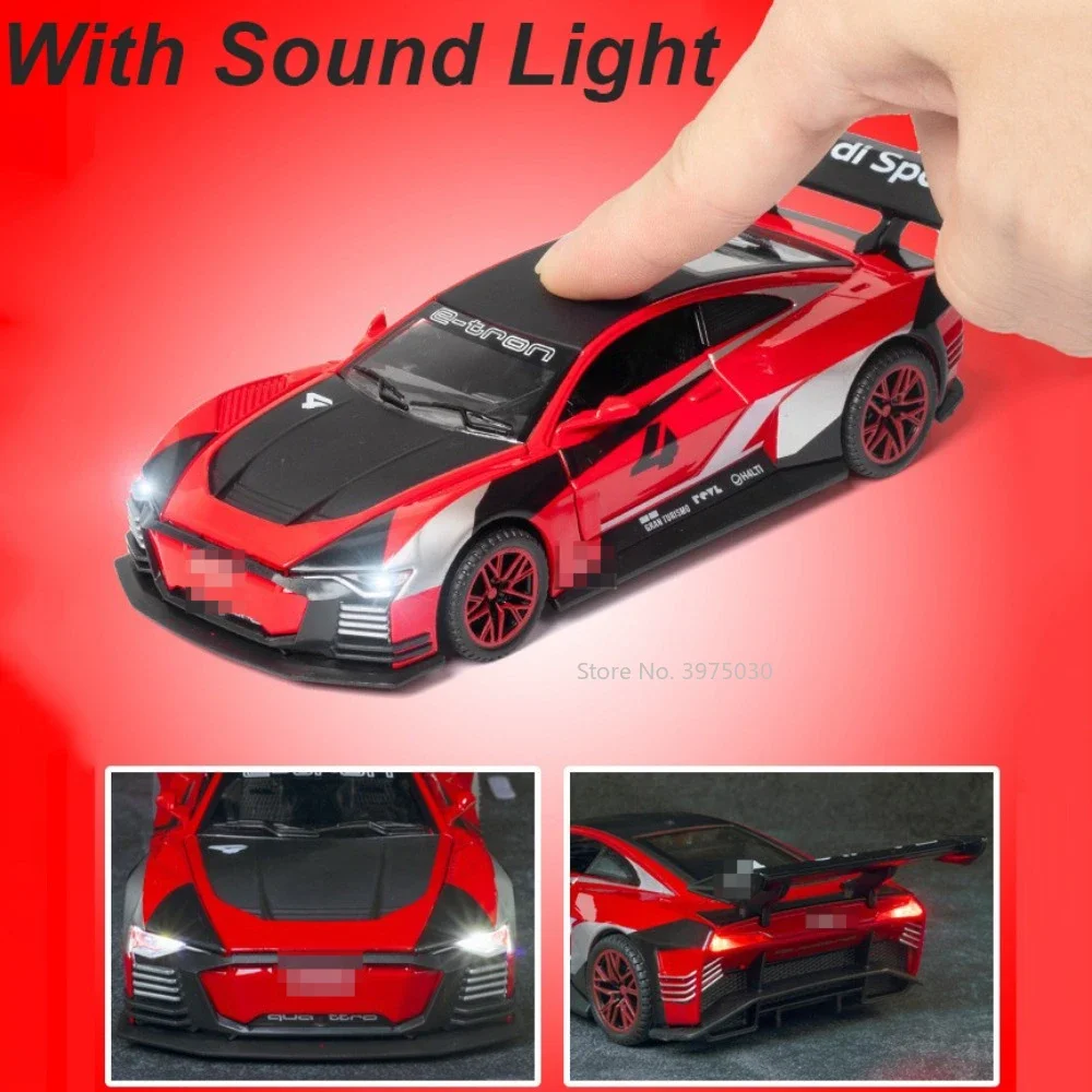 1:32 AUDI E-TRON спортивный автомобиль игрушечная модель из сплава литые под давлением