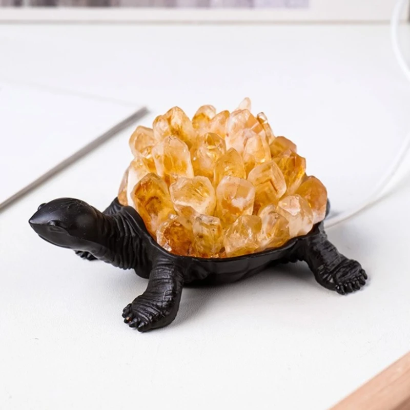 Декоративная статуя черепахи из натурального хрусталя украшение статуи с