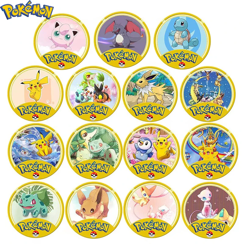 

Pokémon Pikachu Commemorative Coins Cartoon Anime Mewtwo Coin Squirtle Collectible Coin Furniture Decoration Party Children Gift