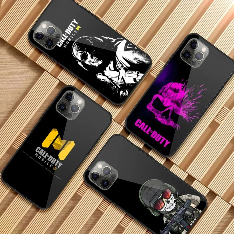 

Популярный чехол для телефона с вызовом игры для iPhone 14 13 12 11 XS X 8 7 6 Plus Mini Pro Max SE 2022, стеклянный чехол для телефона из поликарбоната