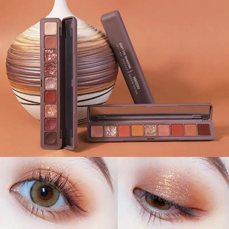 New Palette Shimmer &Shine Eyeshadow Palette & Free Brush Glitter Eyeshadow Palette Shiny Eye Shadow Eye Pigments Cosmetics images - 6
