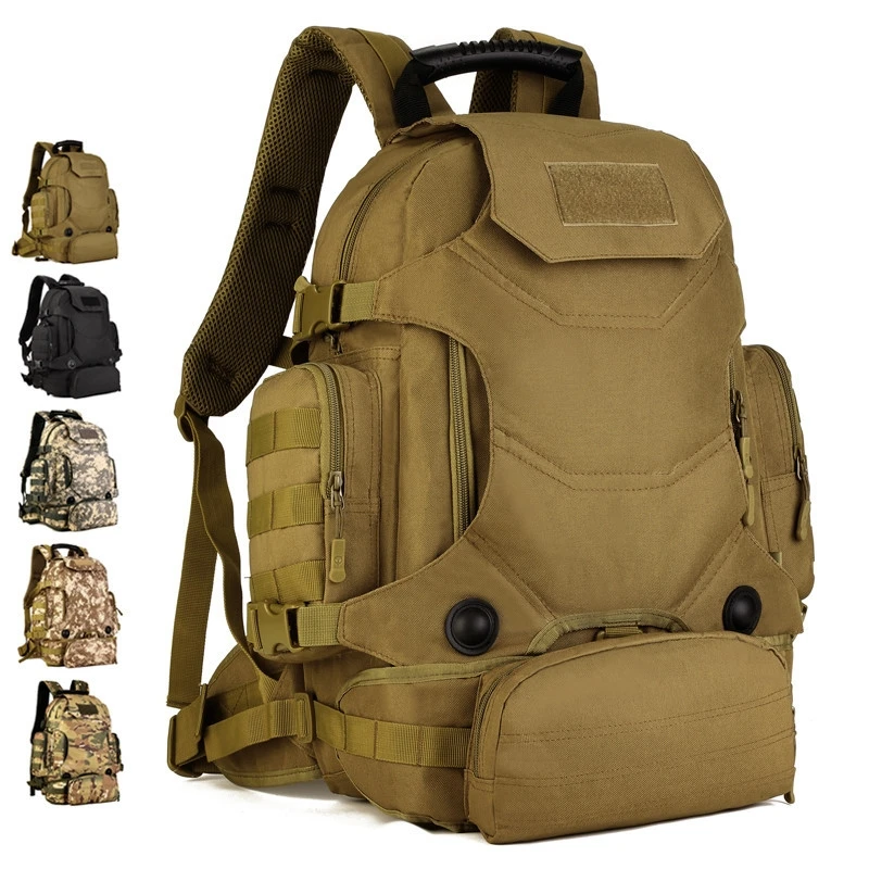 40L Tactical Backpack Combination Military Bag Army Outdoor Waterproof Rucksack Sport Camping Hiking Trekking Hunting Mochila