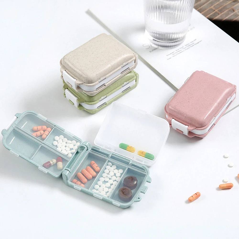 

7 Grids Travel Weekly Pill Box Holder Daily Medicine Storage Container Drug Tablet Dispenser Independent Lattice Organization