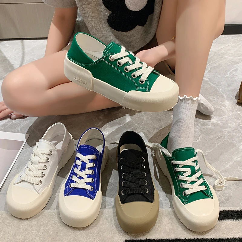 

Кроссовки женские универсальные с круглым носком, эспадрильи на платформе, повседневная обувь, криперы, лето 2022