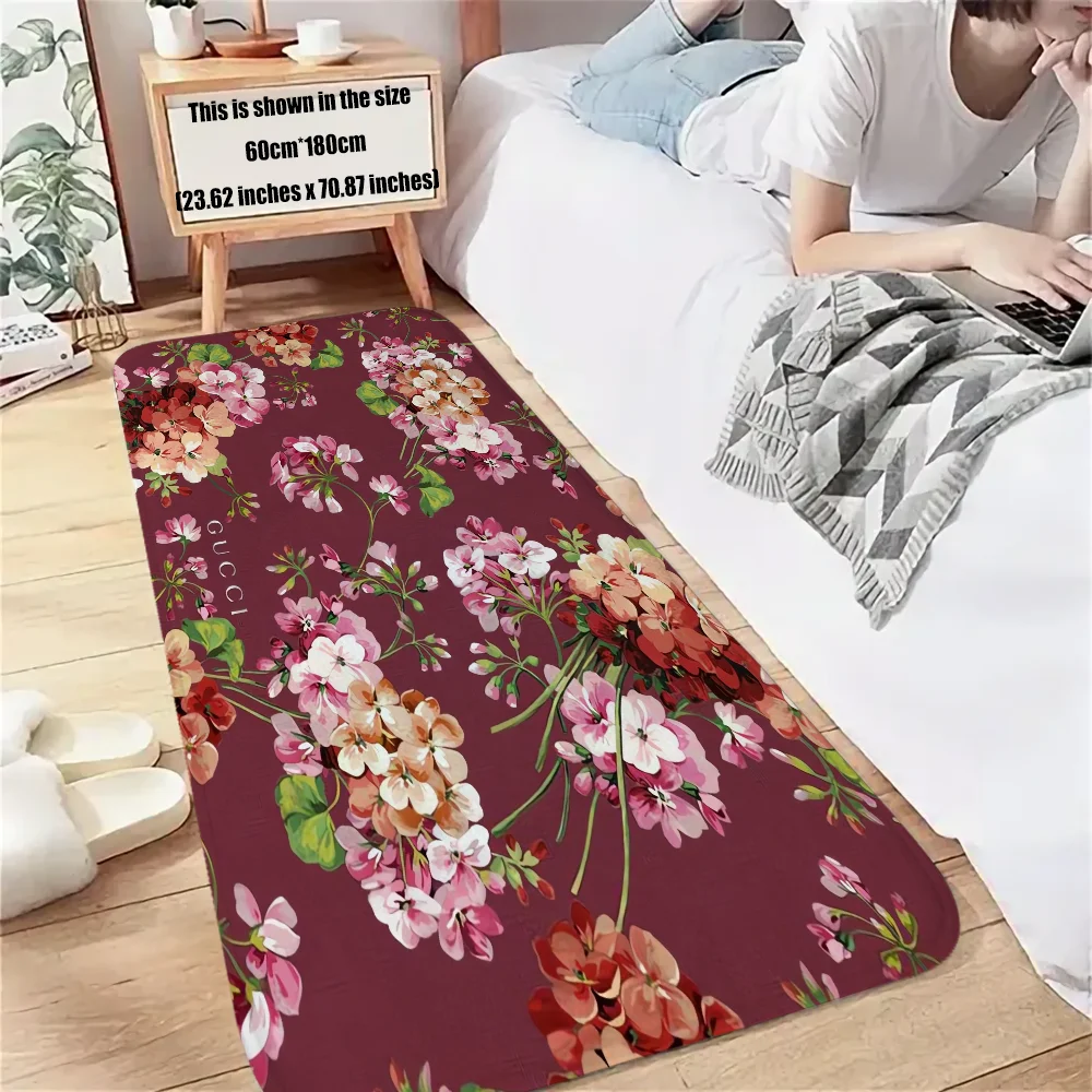 Gucc-cS Замшевый Дверной Коврик В Современном Стиле Противоскользящий Полосатый