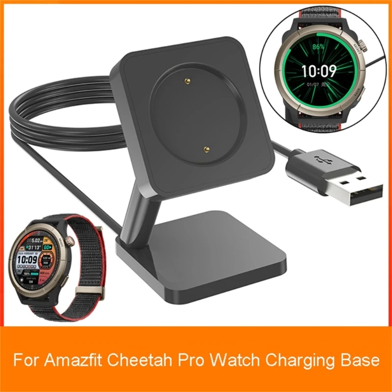 

Suitable For Cheetah Magnetic Cord Power Adapter USB Fast Charging Cable Bracket Smartwatch Station Durable