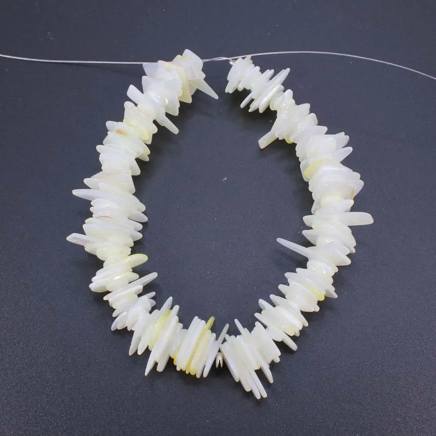 

Бусины из натуральной белой ракушки KFT, бусины из пресноводной перламутровой Жемчужины для изготовления ювелирных изделий, браслетов, ожер...