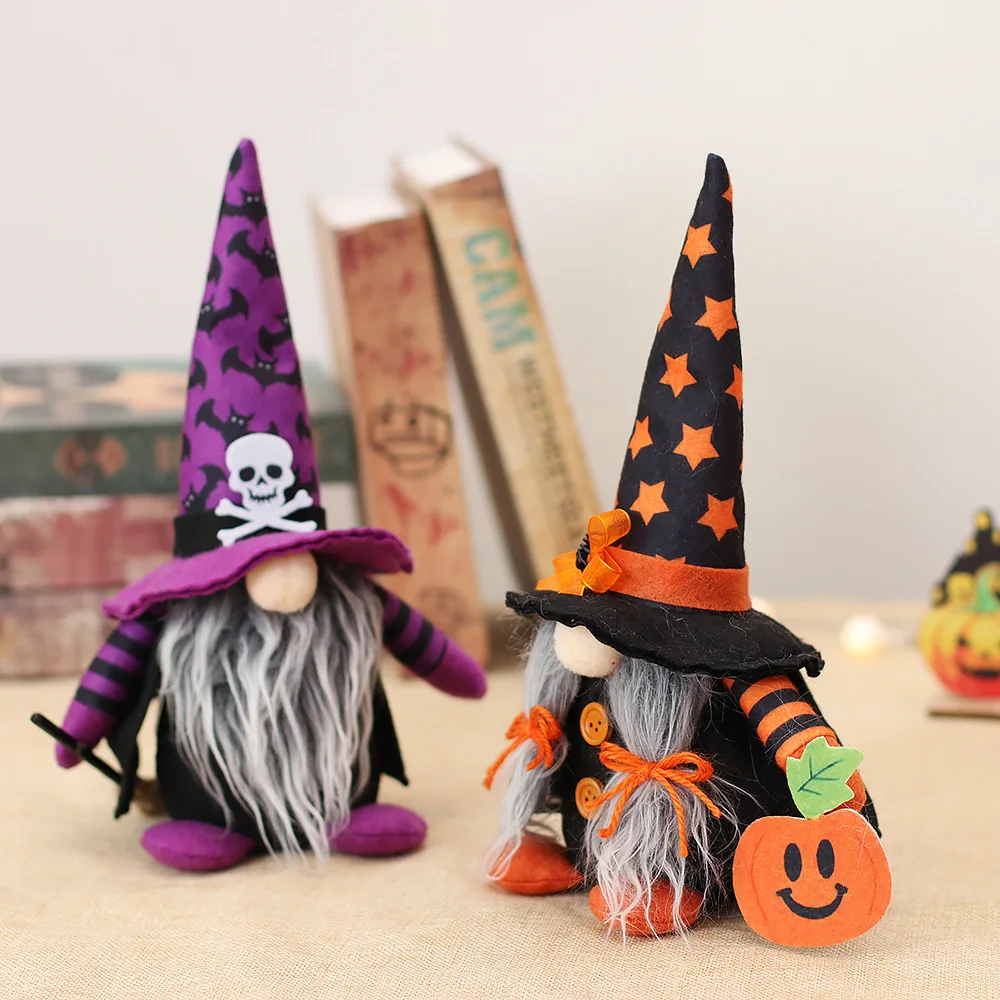 

Halloween Decorations Witch Gnome Faceless Doll Handmade Swedish Gnomes Plush Table Ornament Party Supplies Kids Gift