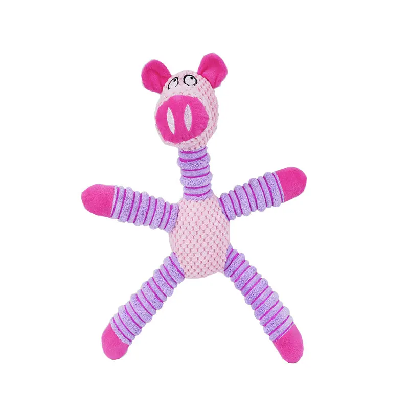 Собака плюшевая игрушка для домашних животных жевательные пищалки звуковые