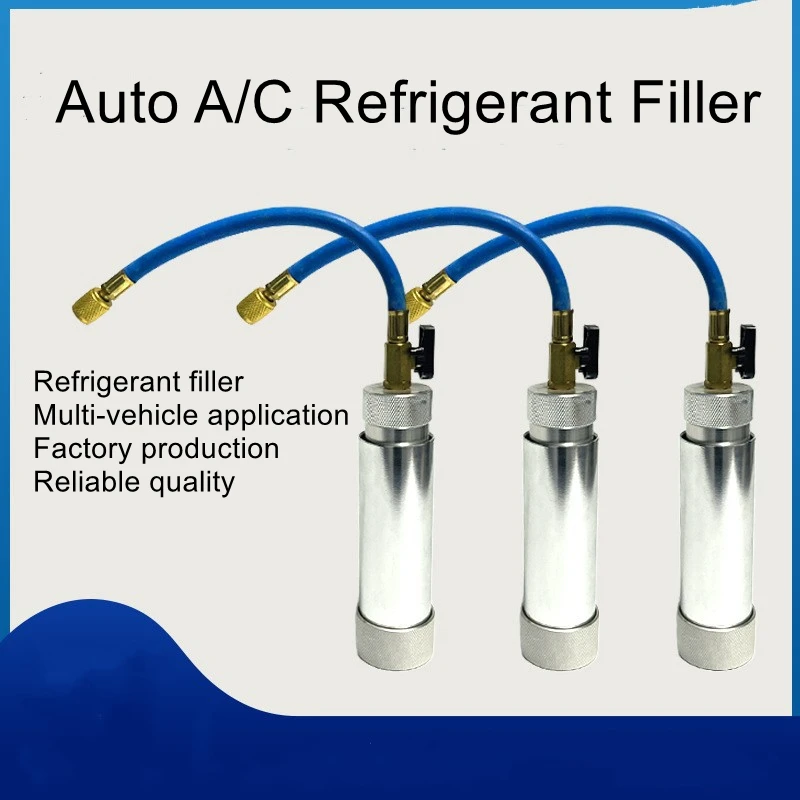 

Automotive air conditioning refrigerant oil filler compressor free vacuum leak detection fluorescent agent filling refrigerant