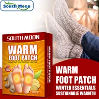 south moon 50pcs ginger warm foot patch ginger heating foot paste winter warm feet paster feet warmer massage plaster sticker