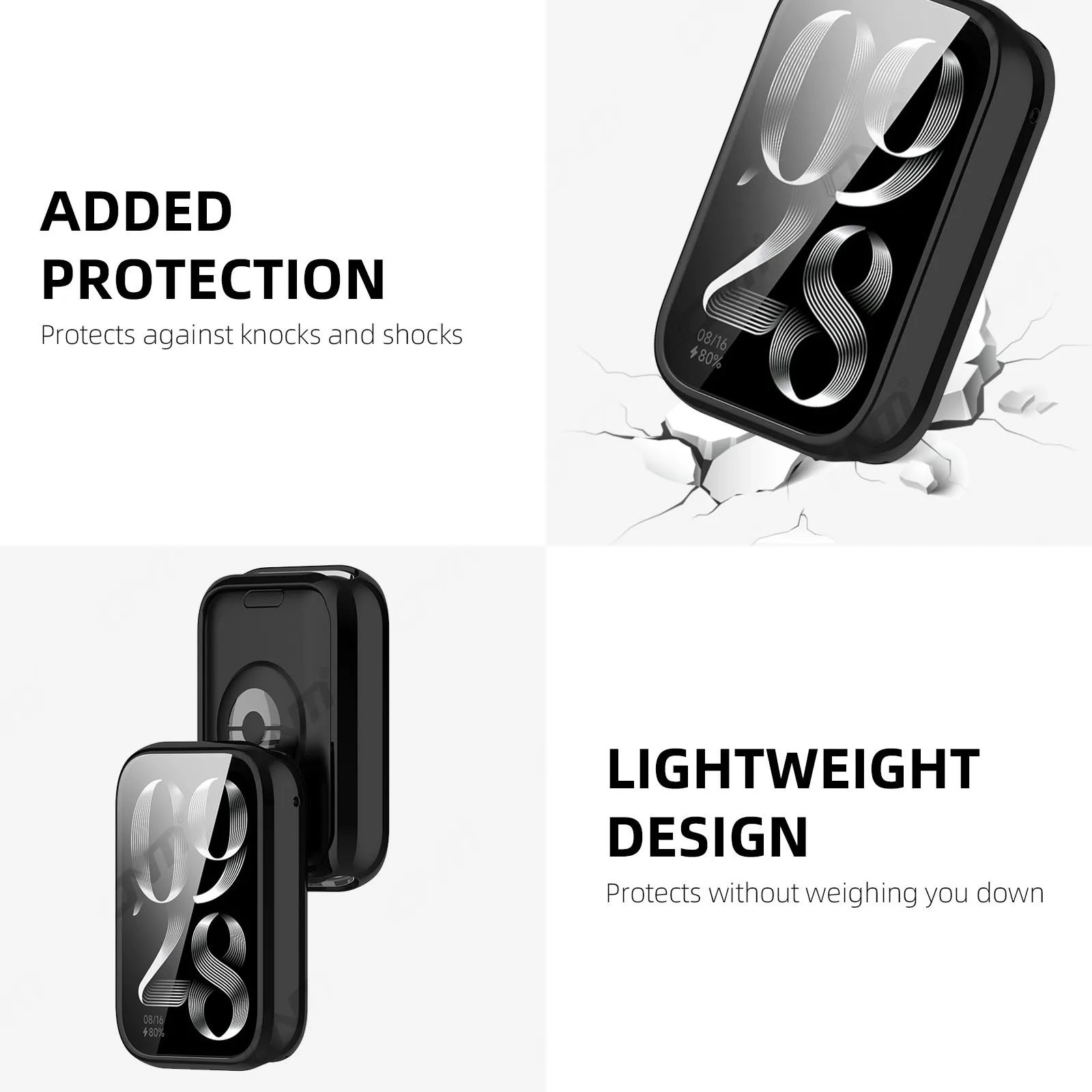 Чехол для часов Xiaomi Mi Band 9 Pro защитная пленка экрана с полным покрытием мягкий