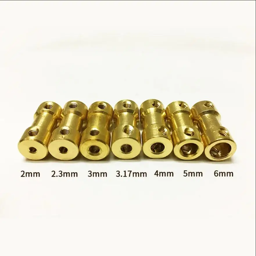 Латунная стандартная связь зеркальный разъем преобразователь вала двигателя 2/2