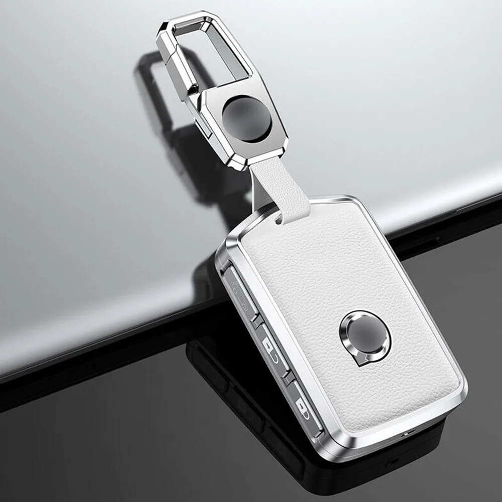 

Durable High Quality Portable Replacement Useful Car Key Case Leather+Metal