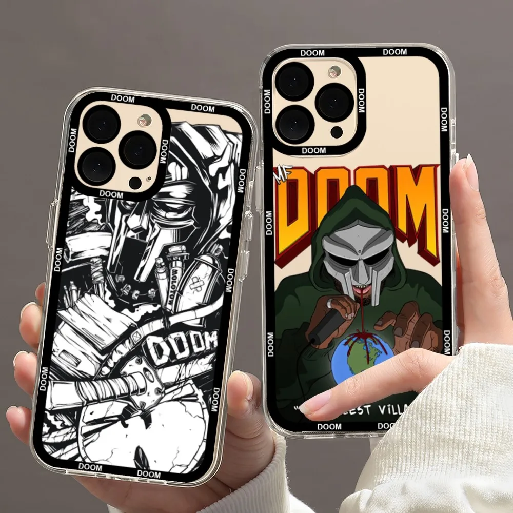 

Прозрачный чехол MF DOOM Rapper для iPhone 11 12 Mini 13 14 Pro Max