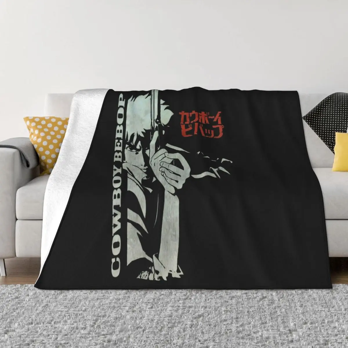 Винтажное забавное одеяло в стиле унисекс с рисунком Т-японского аниме ковбоя Bepop