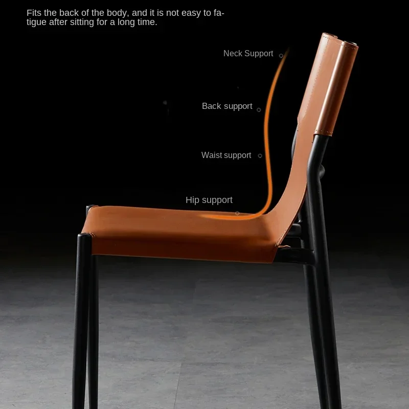 Обеденный стул для дома итальянский минималистичный скандинавский седло