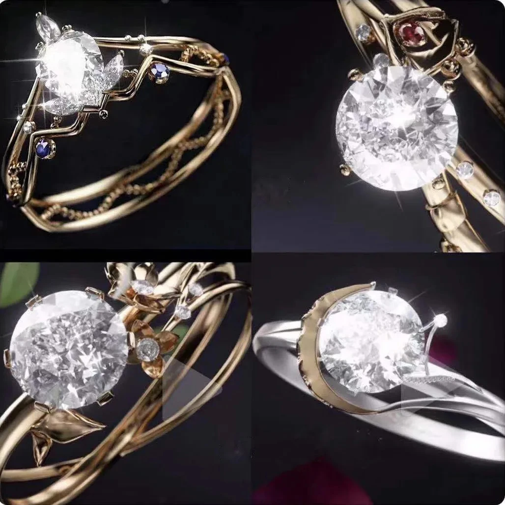 Регулируемое кольцо Game Tears of Themis унисекс Artem Vilhelm Raven Marius косплей обручальные