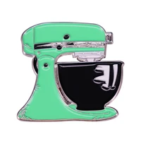 lovely kitchen kitchenware green blender television brooches badge for bag lapel pin buckle jewelry gift for friends