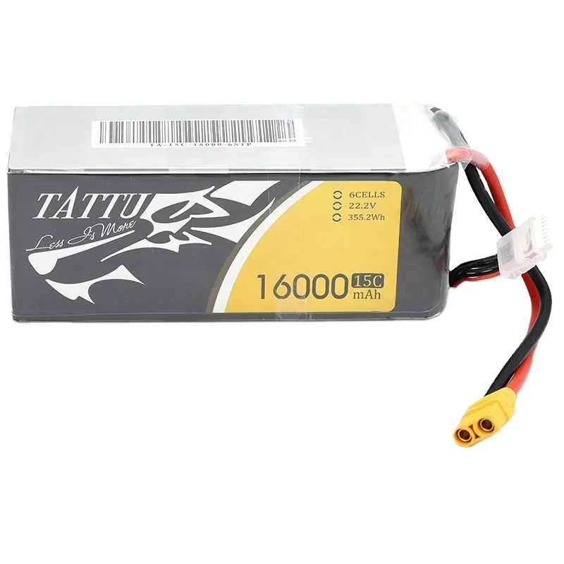 Оригинальный аккумулятор TATTU 16000 мАч 22 8 В 6S LiPO 15C для мультиротора FPV с большой