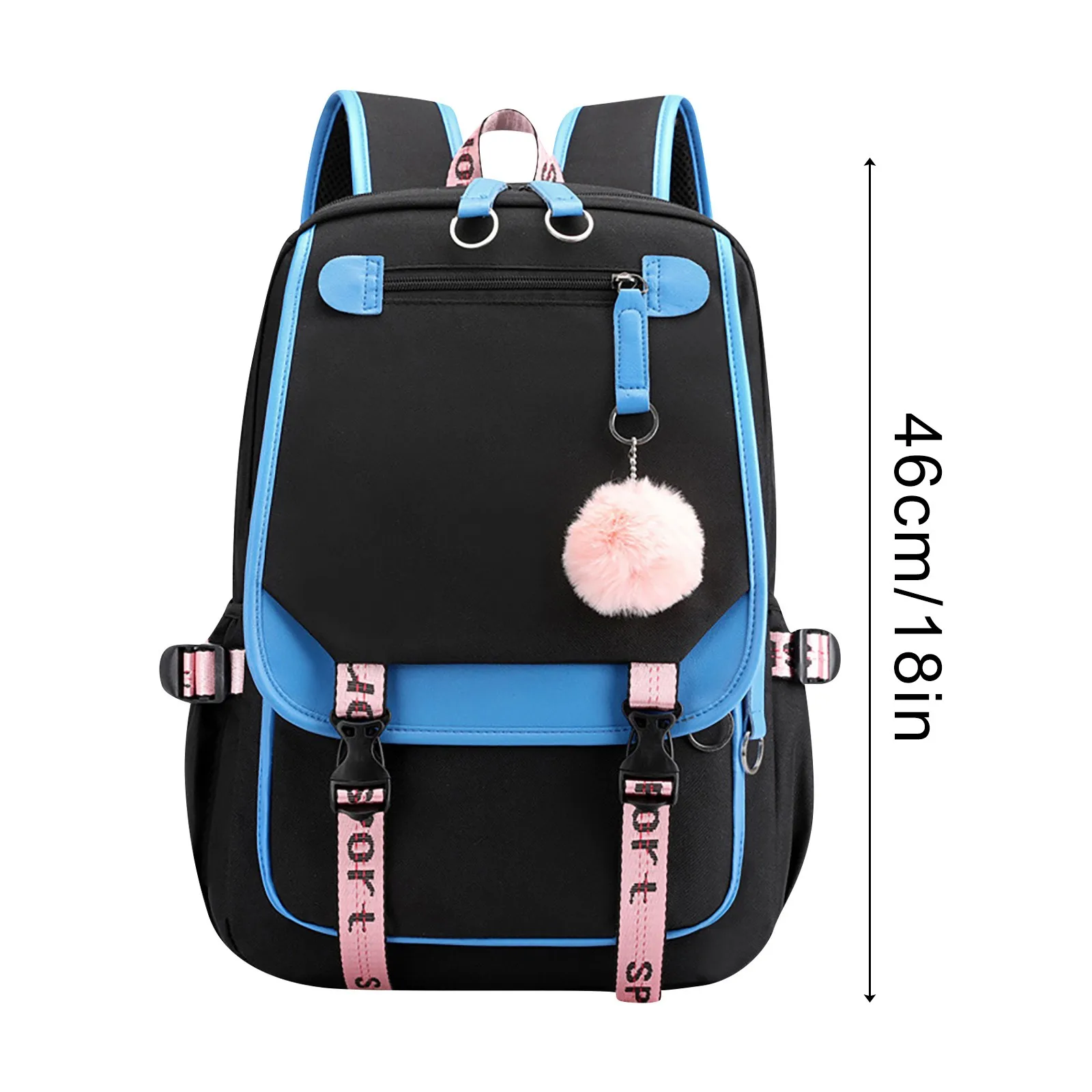 Женский повседневный рюкзак из полиэстера с застежкой-молнией для ноутбуков и