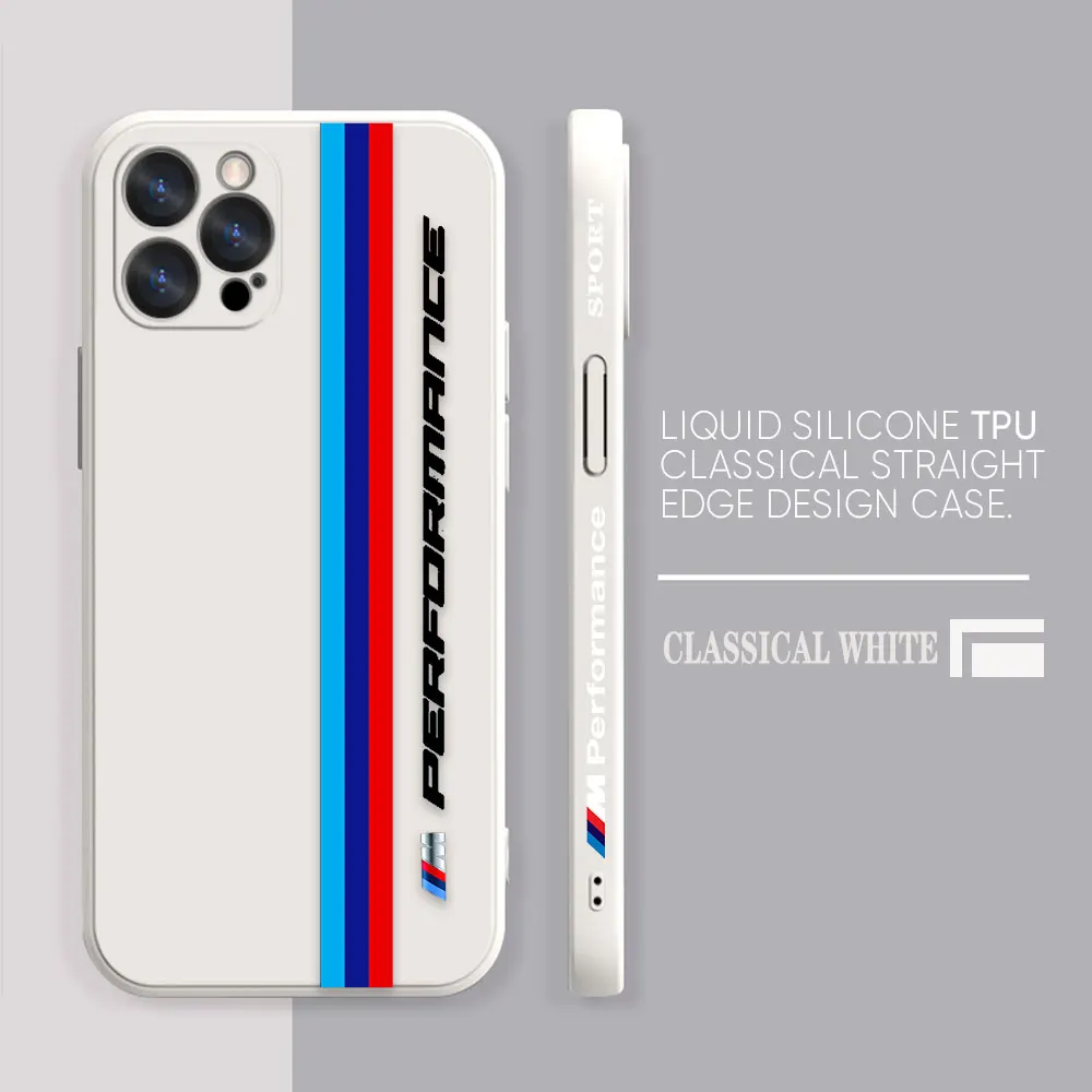 Case For Apple iPhone 14 13 12 11 Pro XS Max Mini X XR SE 7 8 6S Plus Case Cover Funda Cqoue Shell Capa Luxury M-BMW Sports Car