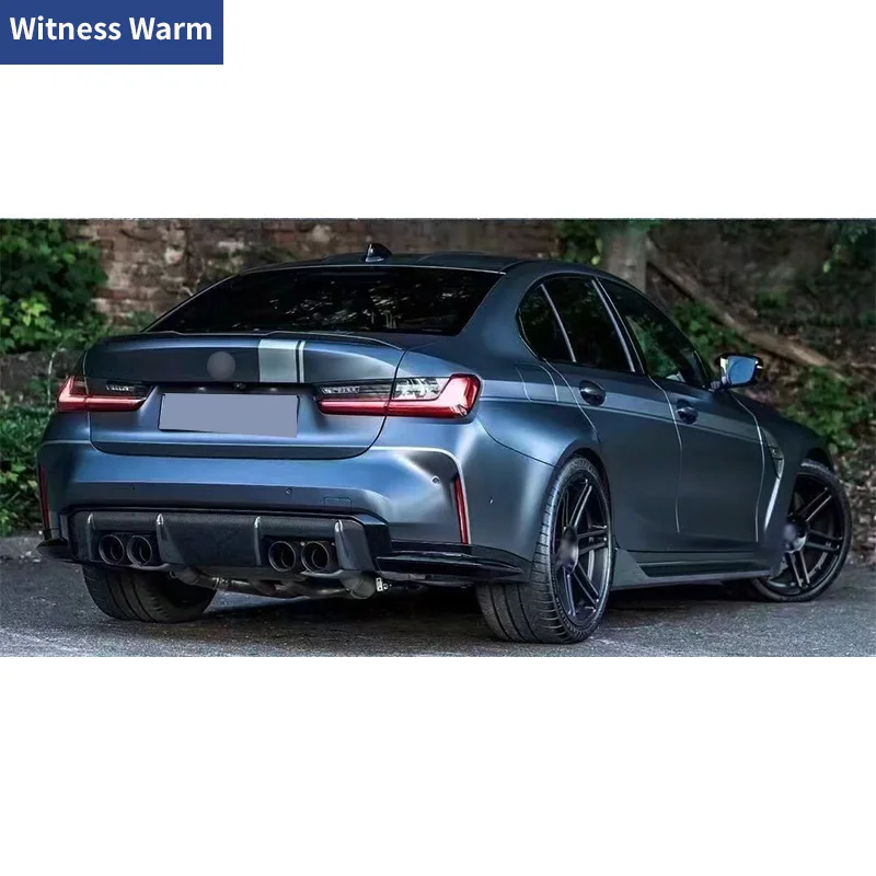 Кованое углеродное волокно Автомобильный задний угол обмотки сплиттер для BMW M3 M4