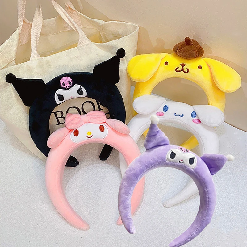 

Kawaii Sanrio Anime Head Hoop Cute Kuromi My Melody Cinnamoroll Simplicity Plush Cartoon Fashion Headwear Girls Christmas Gift