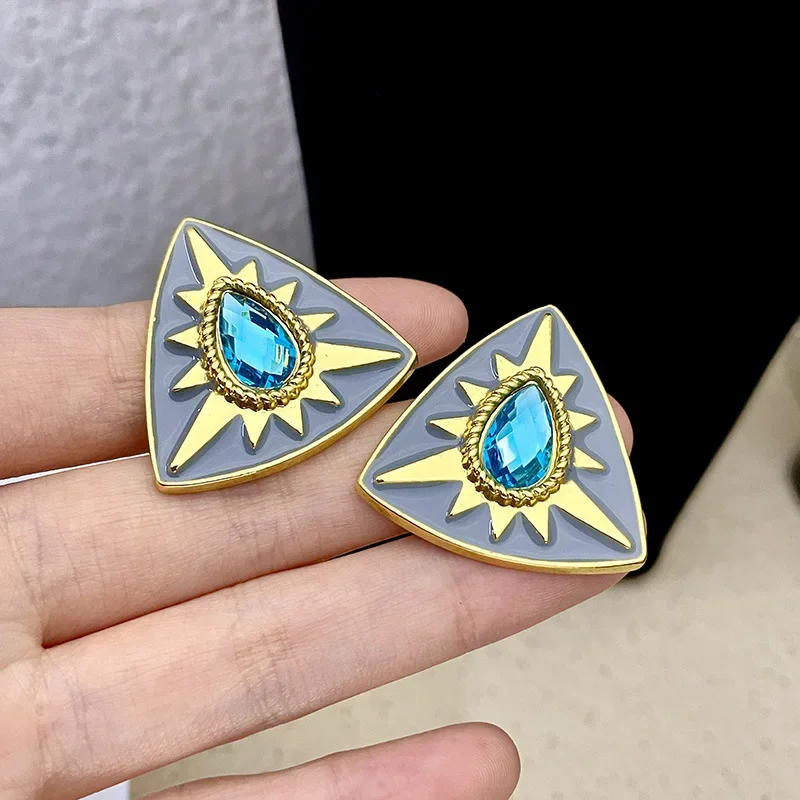 Женские Геометрические серьги-гвоздики Draweye Модные Винтажные элегантные серьги