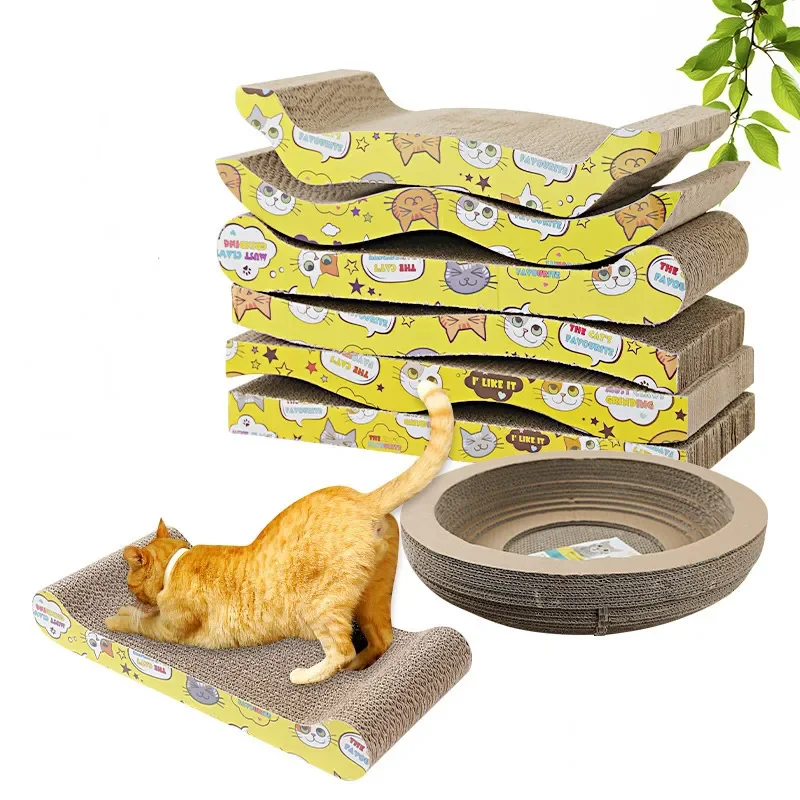 

Planche à gratter pour chat, jouet pour animaux domestiques, broyeur à griffes, papier ondulé, grattoir pour chat, résistant