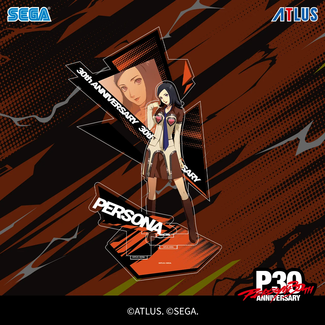 Фото Оригинальная акриловая фигурка Persona 30th Anniversary Vol.3 в полный рост, аниме-фигурка SEGA, товары ACG, декор для стола, коллекционные игрушки, подарок №3