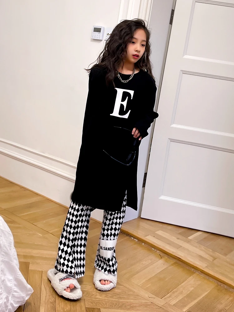 Футболка для девочек Новинка весна-лето 2022 Детская футболка в гонконгском стиле