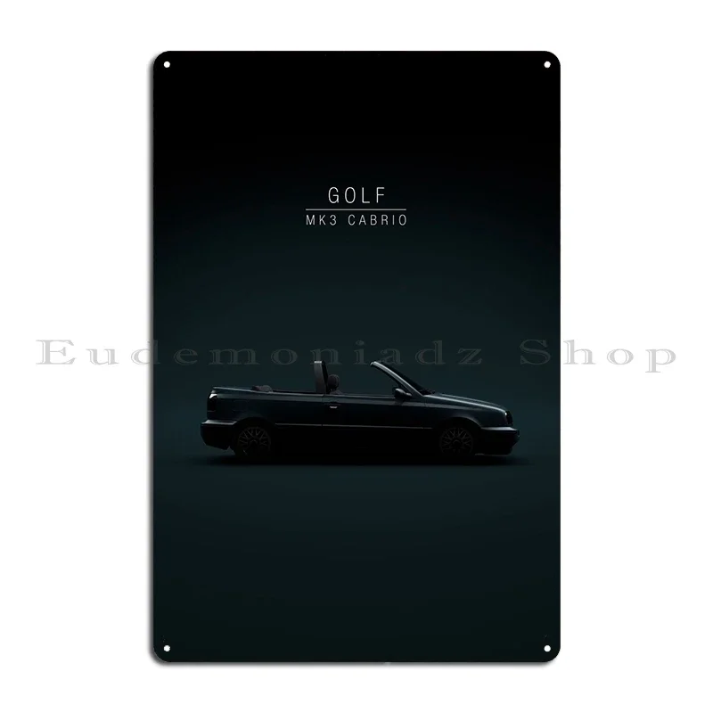 Металлическая вывеска Volkswagen Golf Mk3 Cabrio 30th ANNIVERSARY