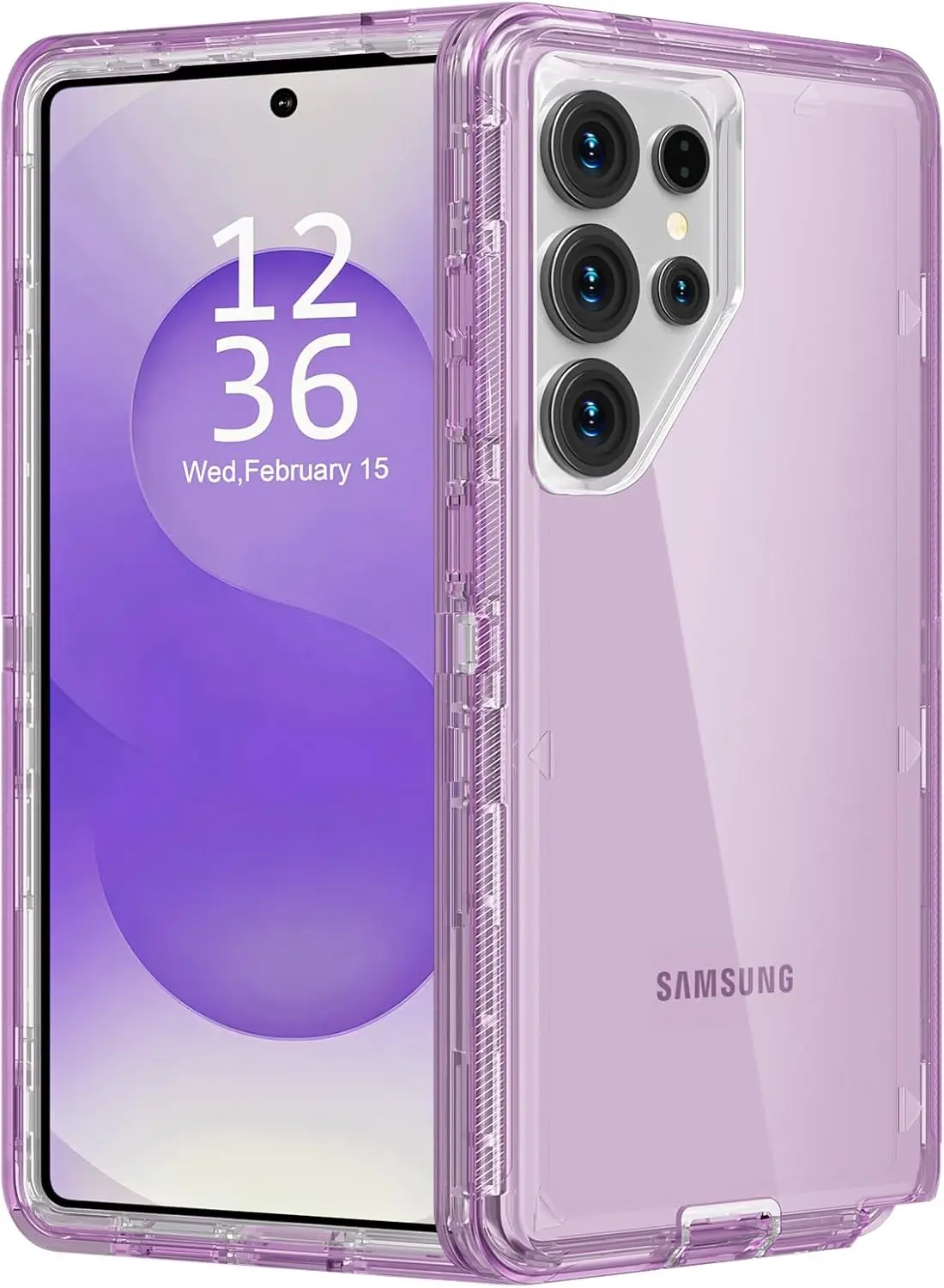 Фото Для Samsung Galaxy S25 Ultra S23 S24 Plus сверхмощные противоударные чехлы для телефонов, трехслойный прозрачный защитный чехол с защитой от падения №2