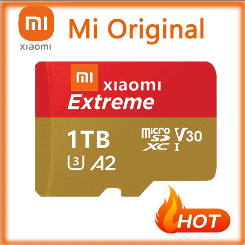 Карта памяти XIAOMI 512 ГБ 256 128 U3 V30 A2 высокоскоростная TF-карта класса 10 UHS-I 1 ТБ U1 A1 V10 EVO