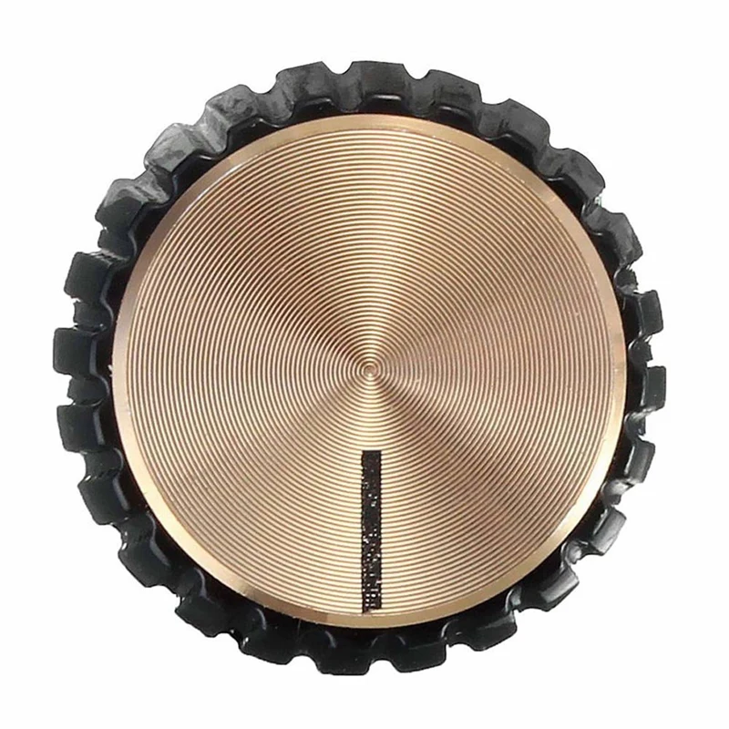 

20Pcs Guitar AMP Amplifier Knobs Push-On Black+Gold Cap For Marshall Amplifier