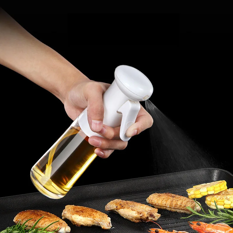 

200ml Oil Spray Bottle Kitchen Cooking Baking Vinegar Mist Sprayer Kitchen Accessories BBQ Picnic Tool Olive Oil Sprayer Tools