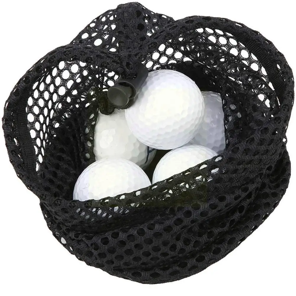

Durable Nylon Mesh Bag Pouch Golf Tennis Ball Holder Carrying Storage X3v4
