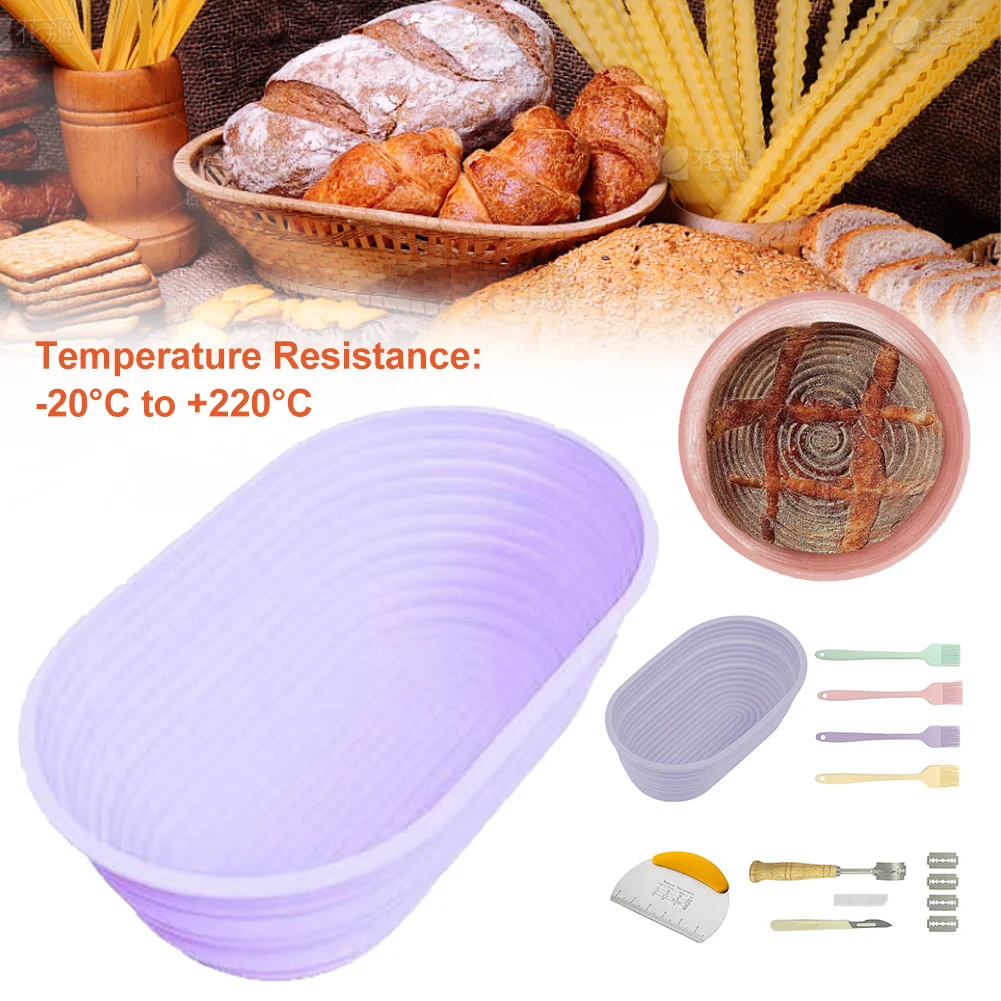 

Silicone Bread Proofing Basket Collapsible Sourdough Bread Baking Basket Dishwasher Safe Dough Proofing Bowl for Containers Oven