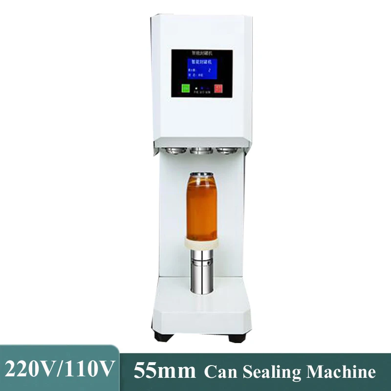 

55mm Cans Sealer Drink Bottle Sealer Beverage Seal Machine for 330ml 500 650ml PET Milk Tea Coffee Can Sealer 220V / 110V
