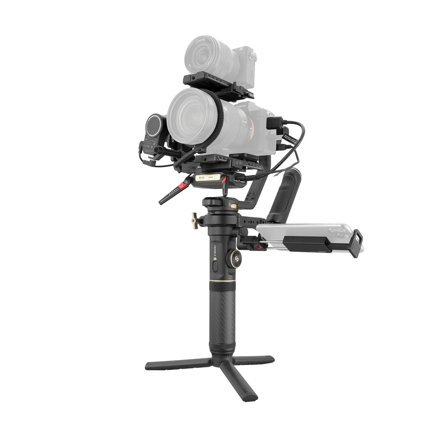 3-осевой Профессиональный карданный стабилизатор Zhiyun Crane 2S Для беззеркальных
