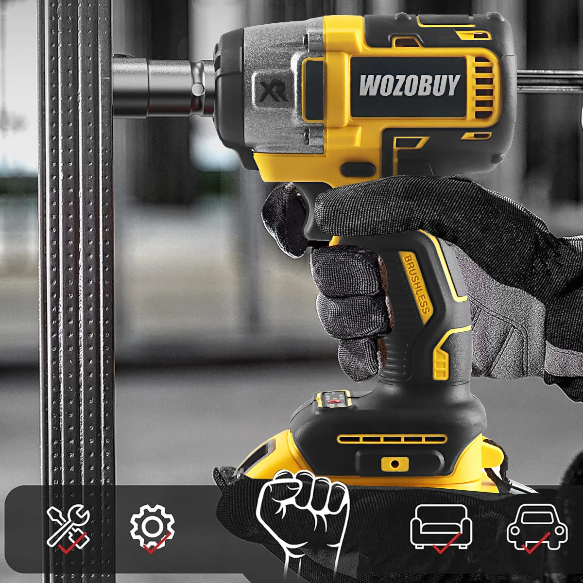 18-футовый Бесщеточный Электрический Ударный Гайковерт