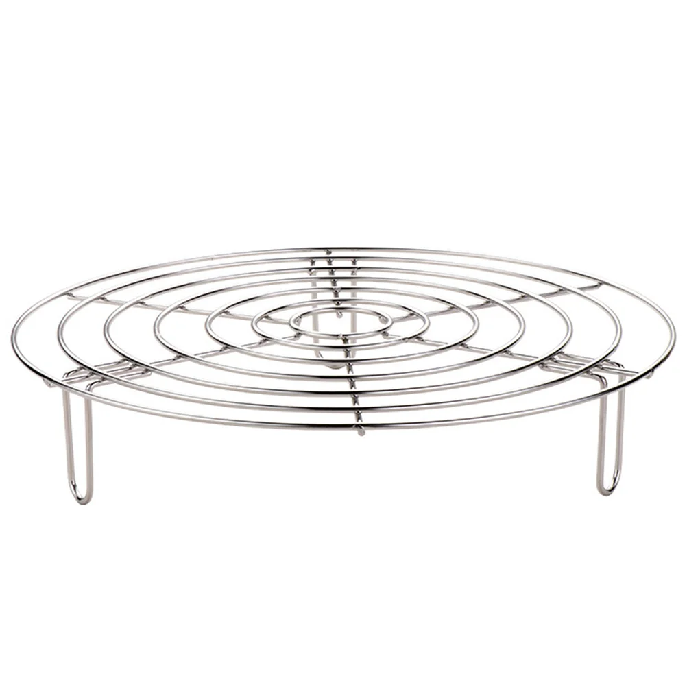 

Rack Steamer Trivet Steaming Steam Egg Cooking Round Stand Metal Tray Pan Table Potcooling Sum Basket Kitchen Gadgets Dim Wire