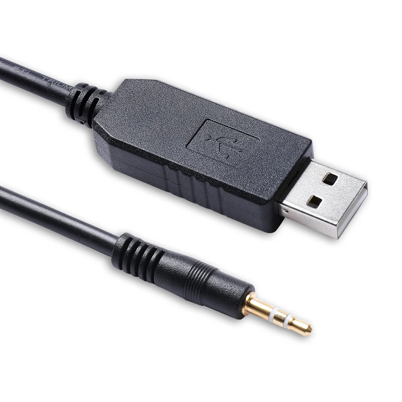 Последовательный преобразователь PL2303 USB RS232 для аудиоразъема 2 5 мм адаптер связи