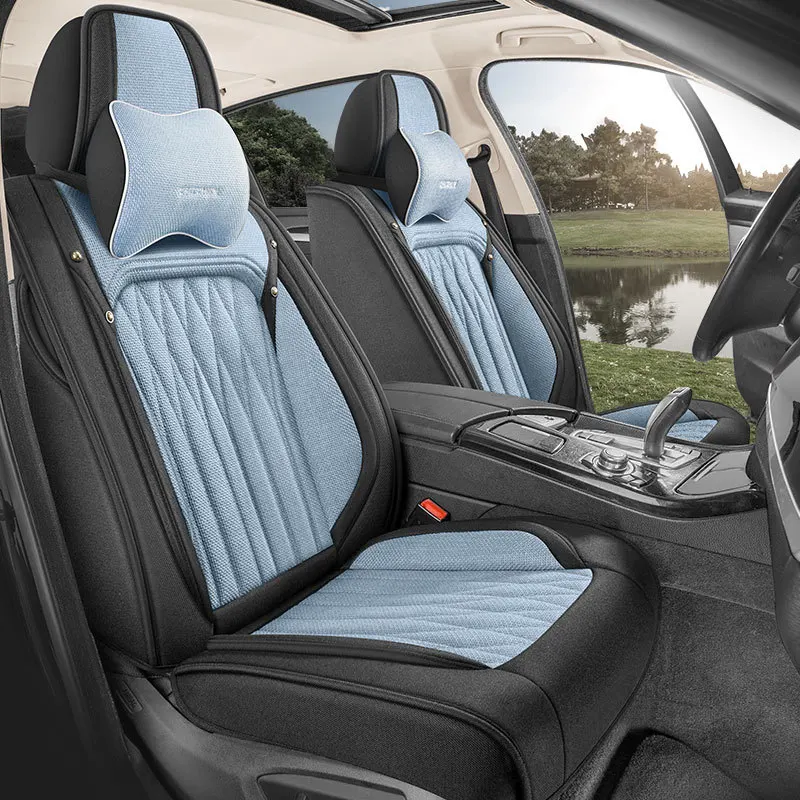 Leather Car Seat Cover For Hyundai I30 IX35 Creta Kona I40 Solaris I20 Tucson 2019 2021 Santa Fe Elantra Accent Accessories