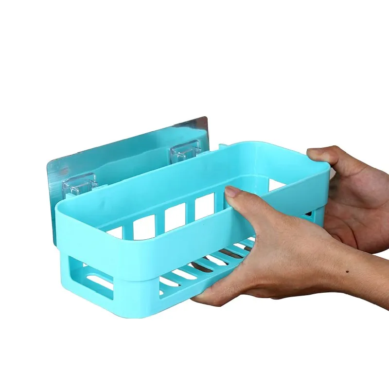 

ZHAYA Shower Storage Holder Rack Organizer Bathroom Shelf Shampoo Tray Stand No Drilling Floating Shelf For Wall Household Item